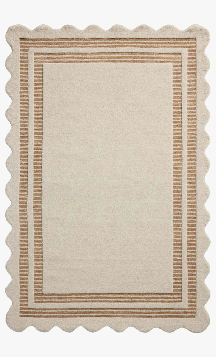 Chris Loves Julia x Loloi, Scottie Ivory / Rust Rug