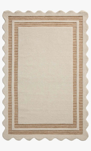 Chris Loves Julia x Loloi, Scottie Ivory / Rust Rug