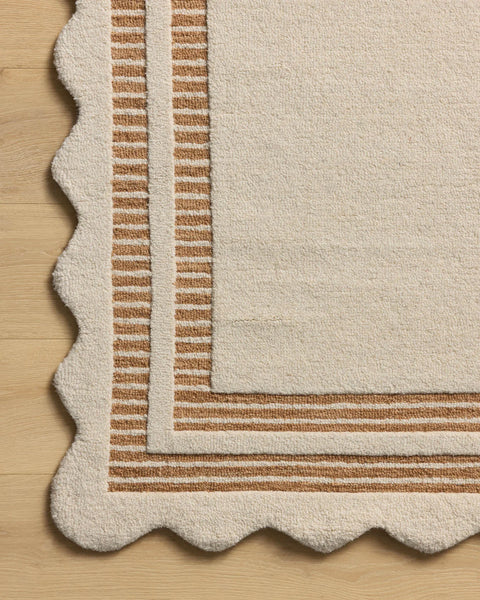 Chris Loves Julia x Loloi, Scottie Ivory / Rust Rug