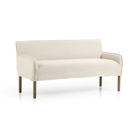 Alessia Slipcovered Bench