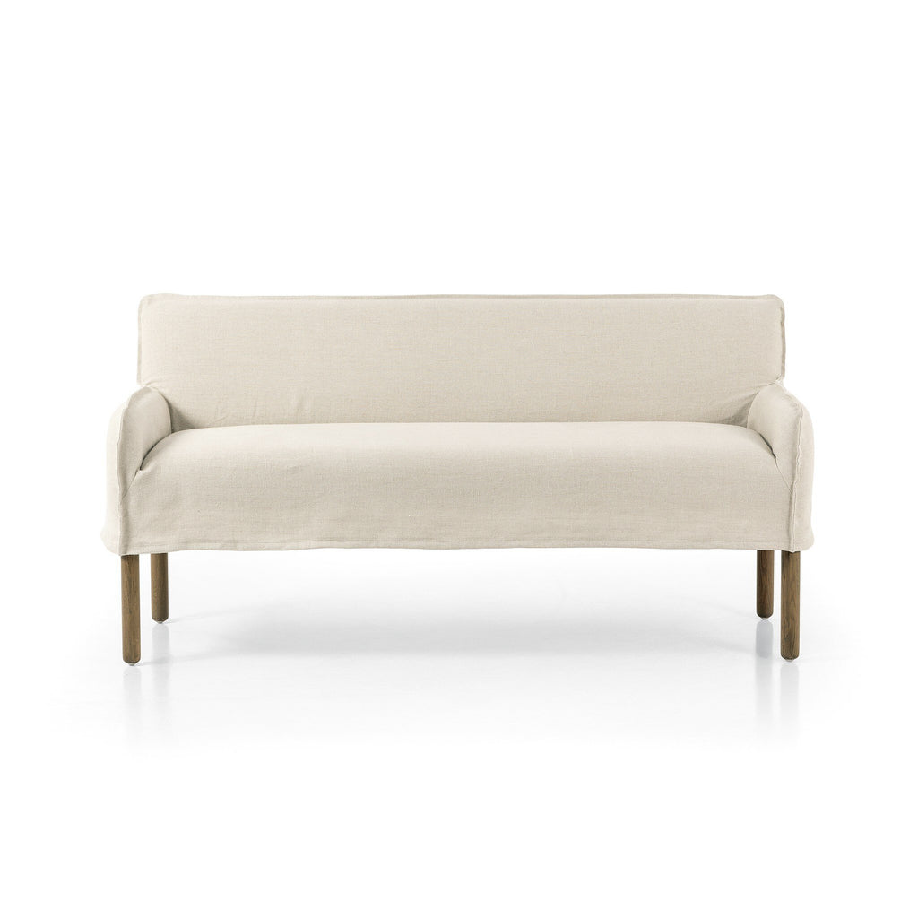 Alessia Slipcovered Banquette