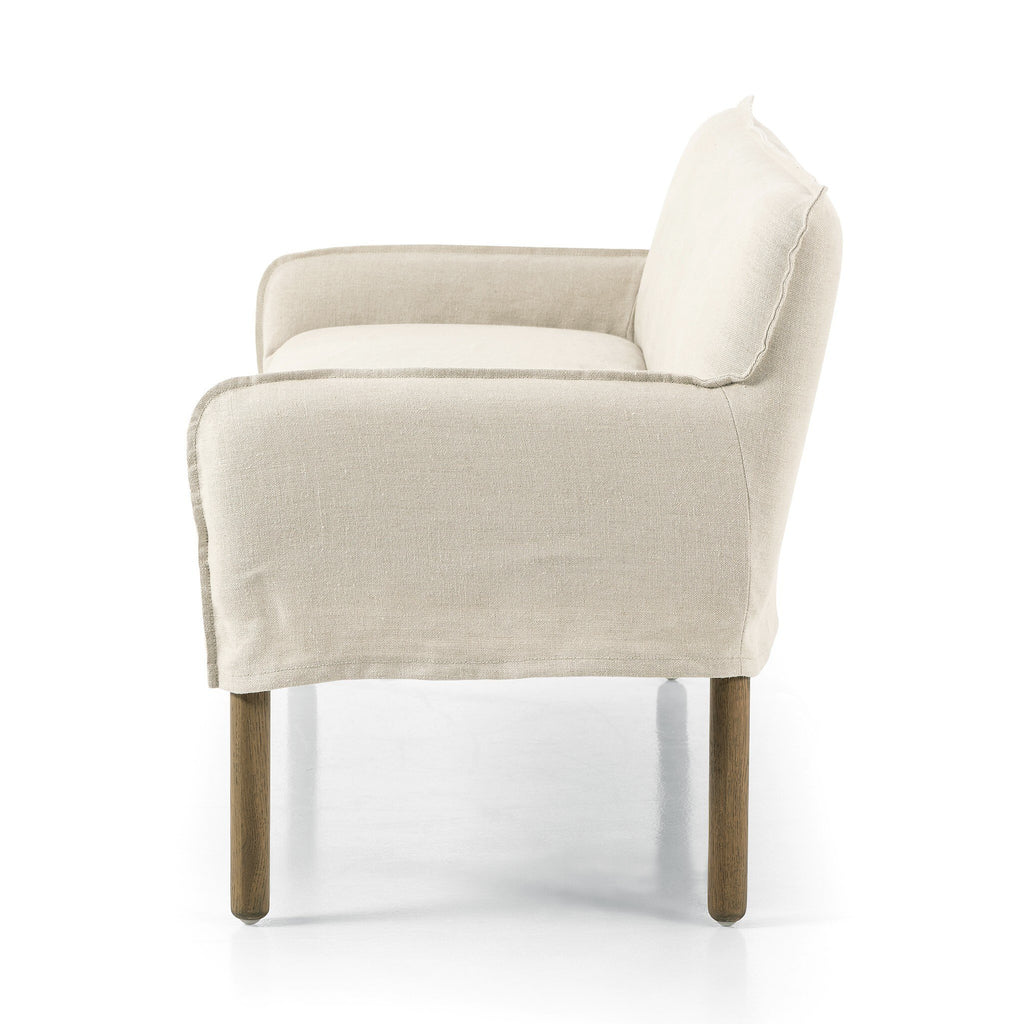 Alessia Slipcovered Banquette