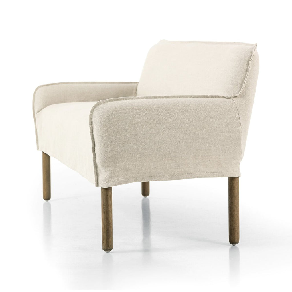 Alessia Slipcovered Banquette