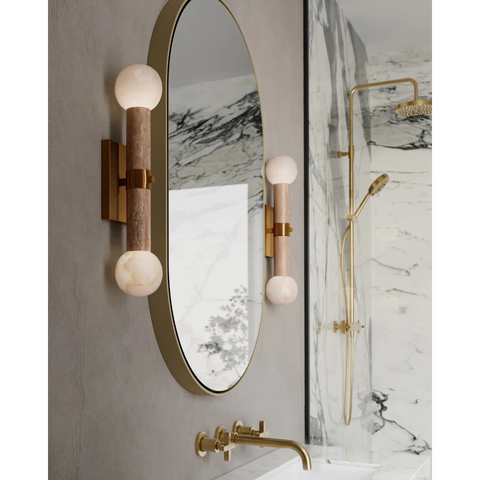 Sequoia Beige Bath Wall Sconce