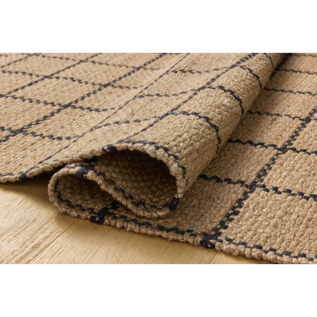 Chris Loves Julia x Loloi, Fletcher Natural / Black Rug