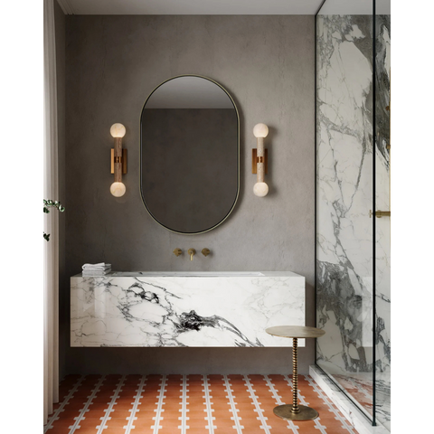Sequoia Beige Bath Wall Sconce