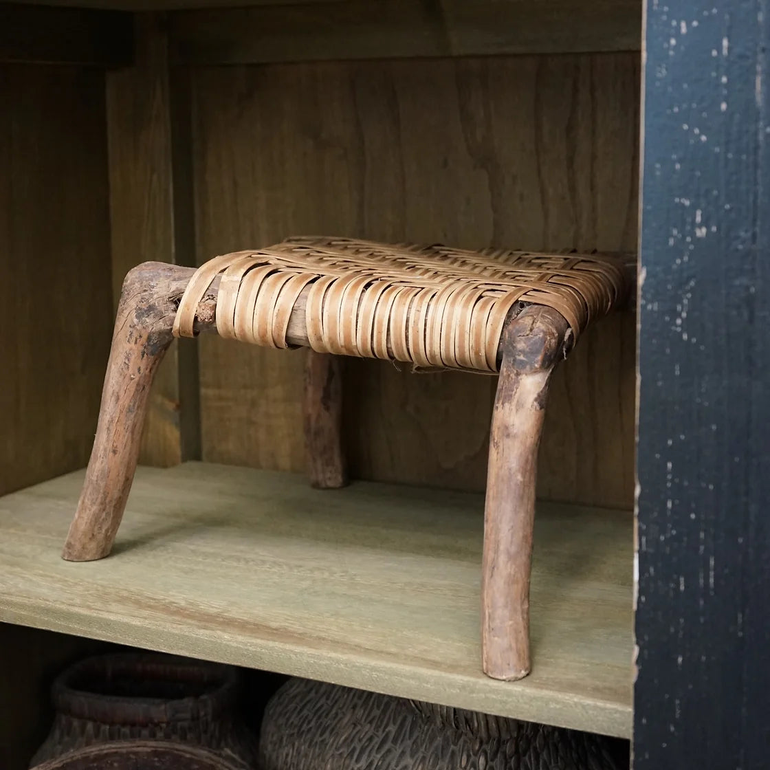 Palmer Antique Woven Stools