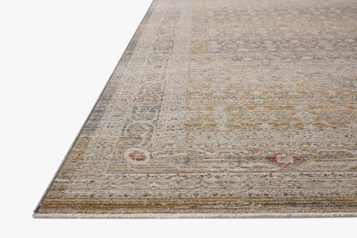 Chris Loves Julia x Loloi, Ida Stone / Gold Rug