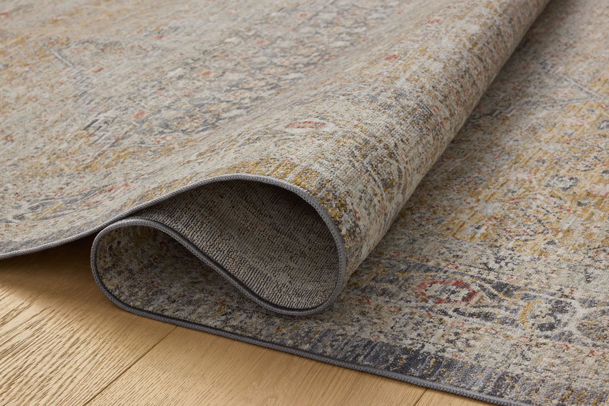Chris Loves Julia x Loloi, Ida Stone / Gold Rug