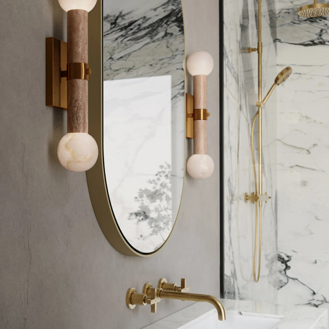 Sequoia Beige Bath Wall Sconce