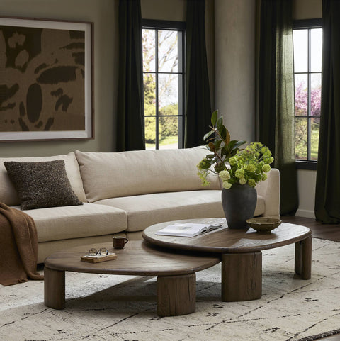 French Oak Nesting Tables