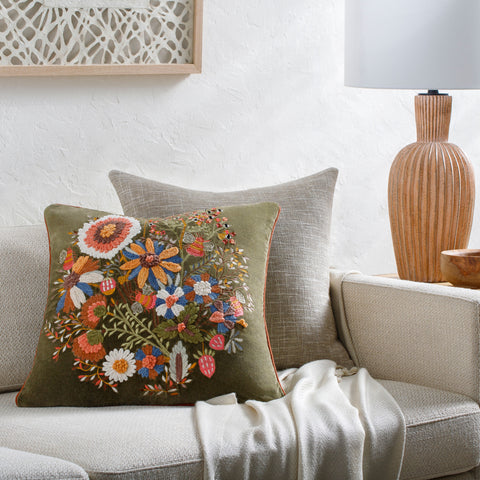 Begonia Wildflower Pillow
