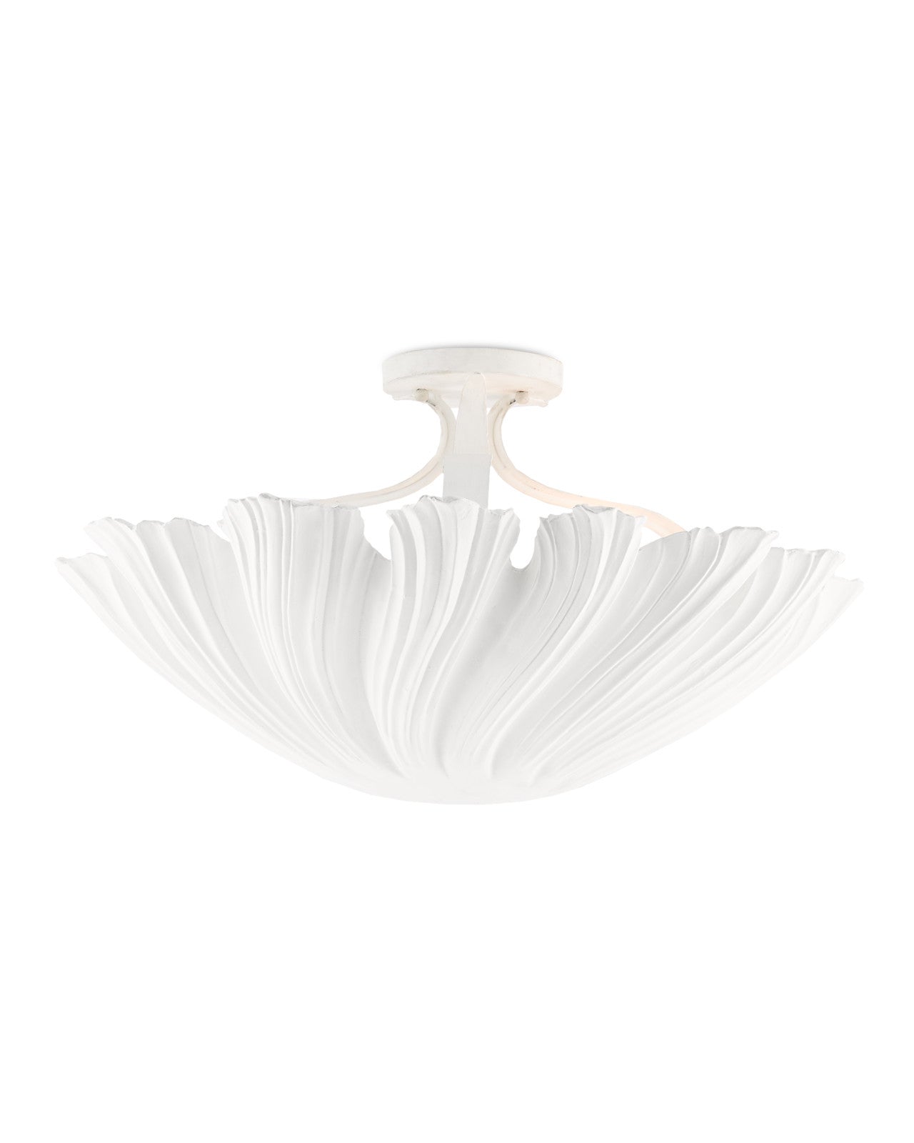 Mia White Semi-Flush Mount