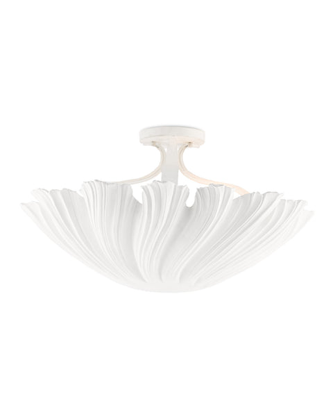 Mia White Semi-Flush Mount