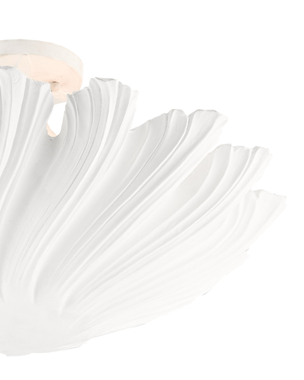 Mia White Semi-Flush Mount