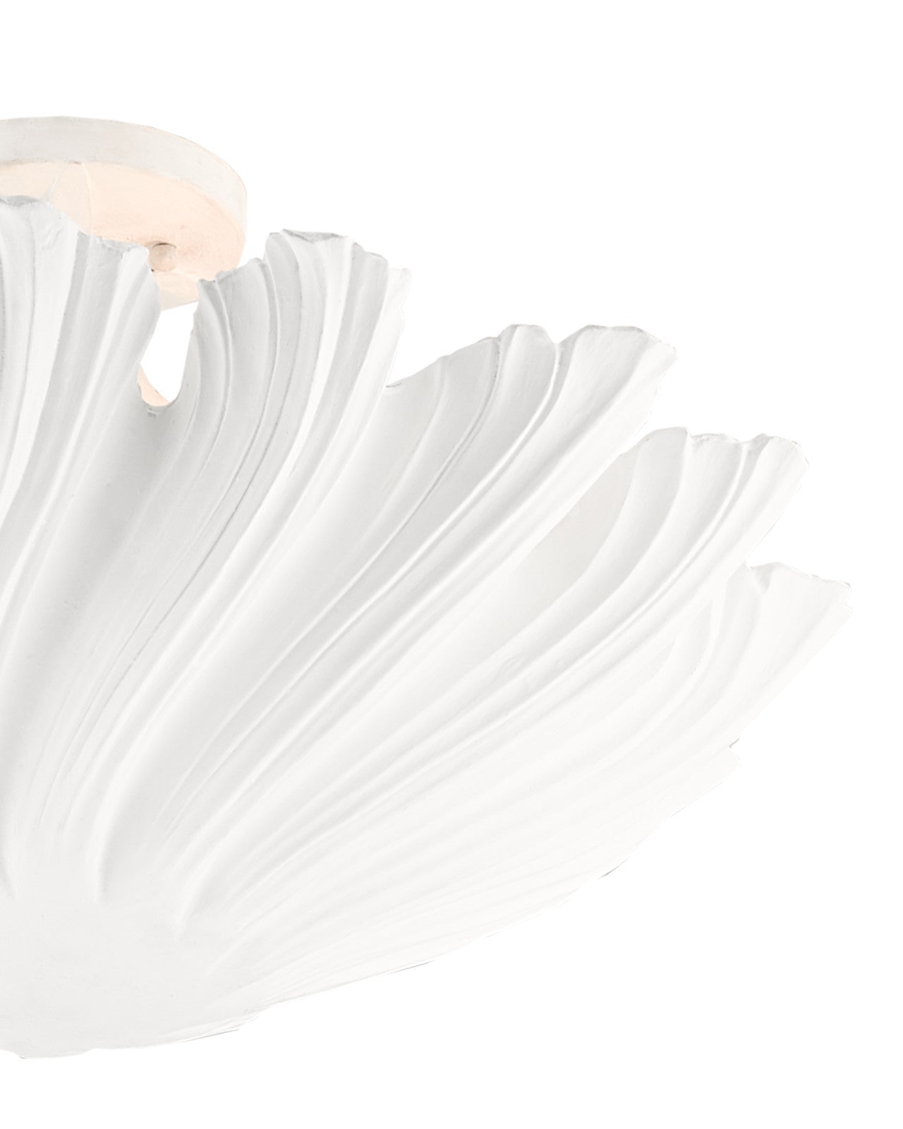 Mia White Semi-Flush Mount