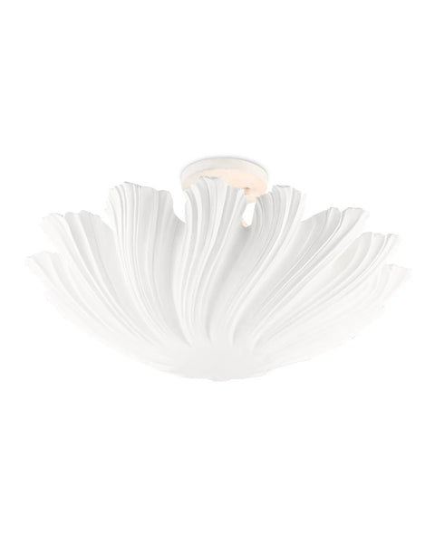 Mia White Semi-Flush Mount