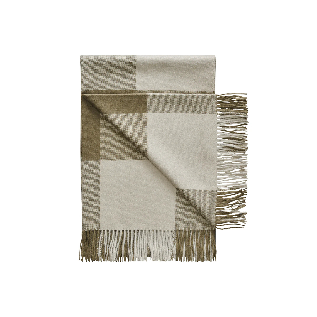 Alpaca Olive Blanket