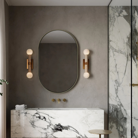 Sequoia Beige Bath Wall Sconce
