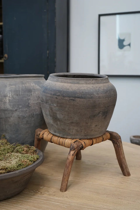 Palmer Antique Woven Stools