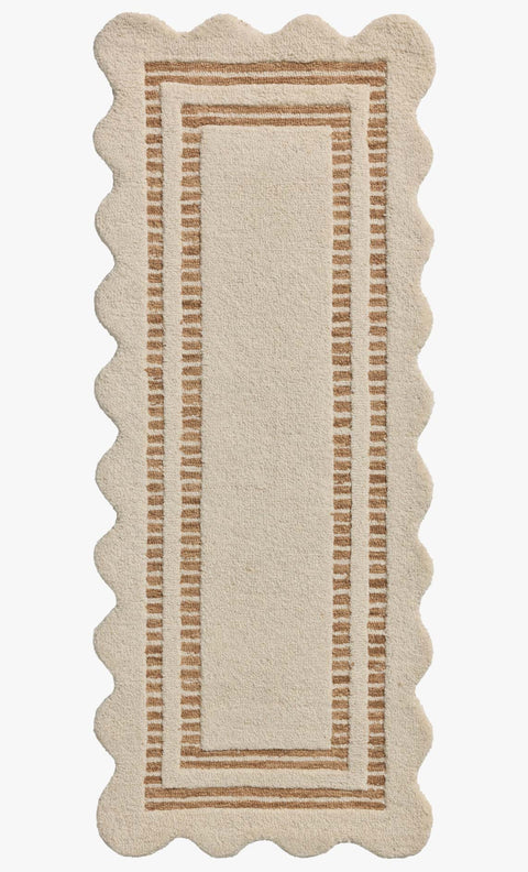 Chris Loves Julia x Loloi, Scottie Ivory / Rust Rug