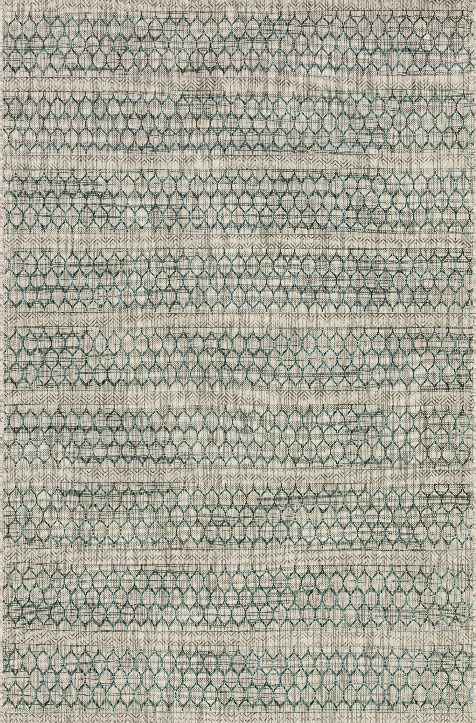 Isle Grey / Teal 9'-2" x 12'-1" Area Rug - IE-01 - 9'-2" x 12'-1"
