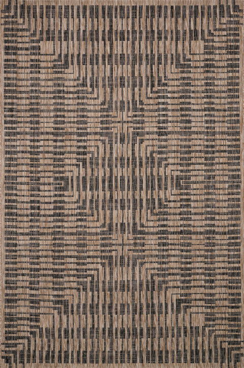 Isle Brown / Black 9'-2" x 12'-1" Area Rug - IE-09 - 9'-2" x 12'-1"