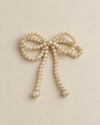 Pearl Bow Ornament