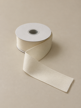 Ivory White 1.5" Velvet Ribbon