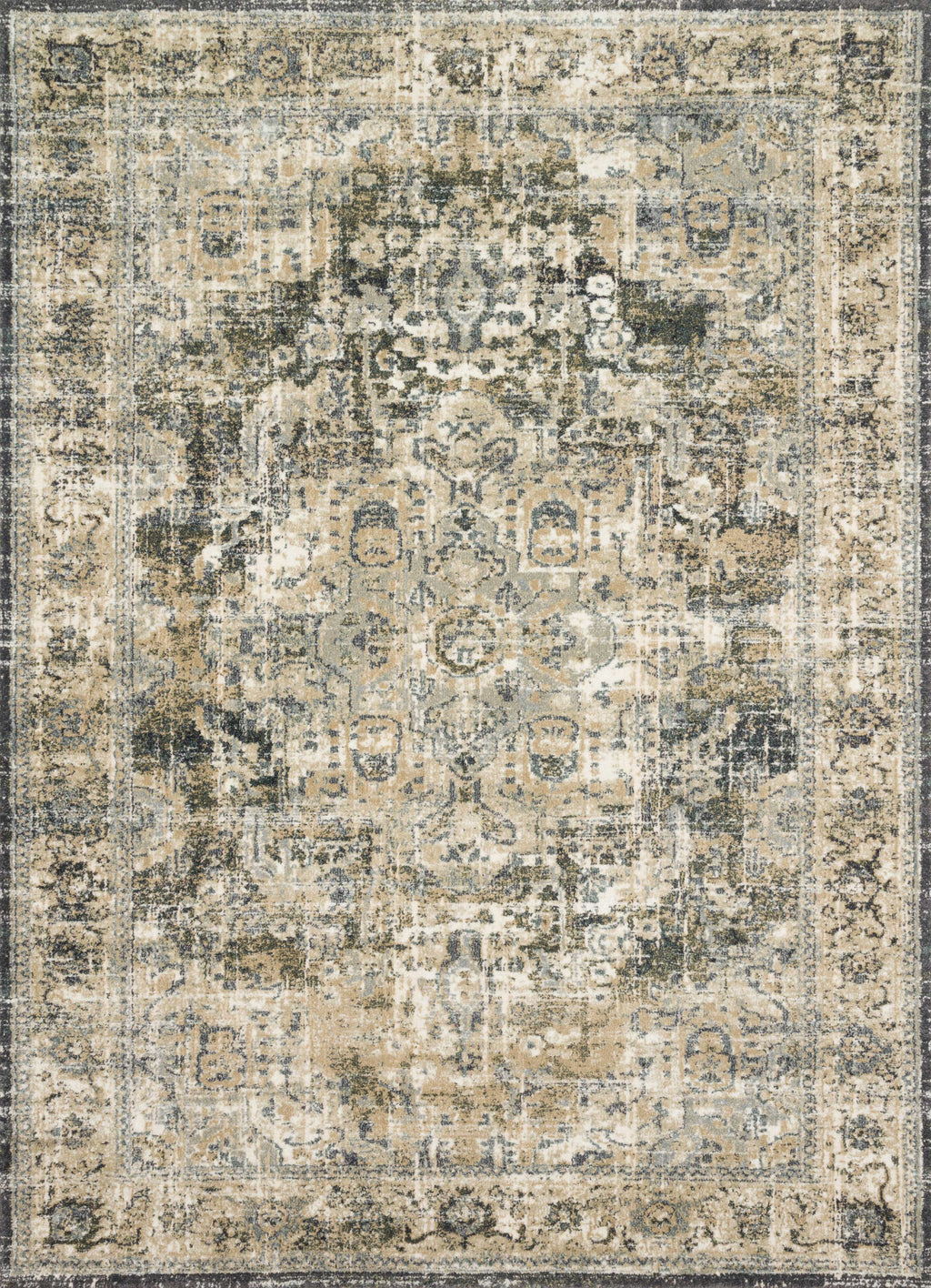 Magnolia Home By Joanna Gaines x Loloi James Natural / Fog 11'-6" x 15' Area Rug - JAE-03 - 11'-6" x 15'