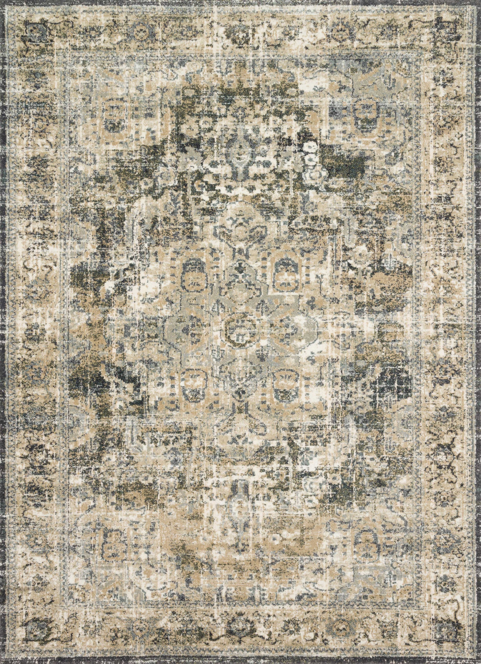 Magnolia Home By Joanna Gaines x Loloi James Natural / Fog 11'-6" x 15' Area Rug - JAE-03 - 11'-6" x 15'