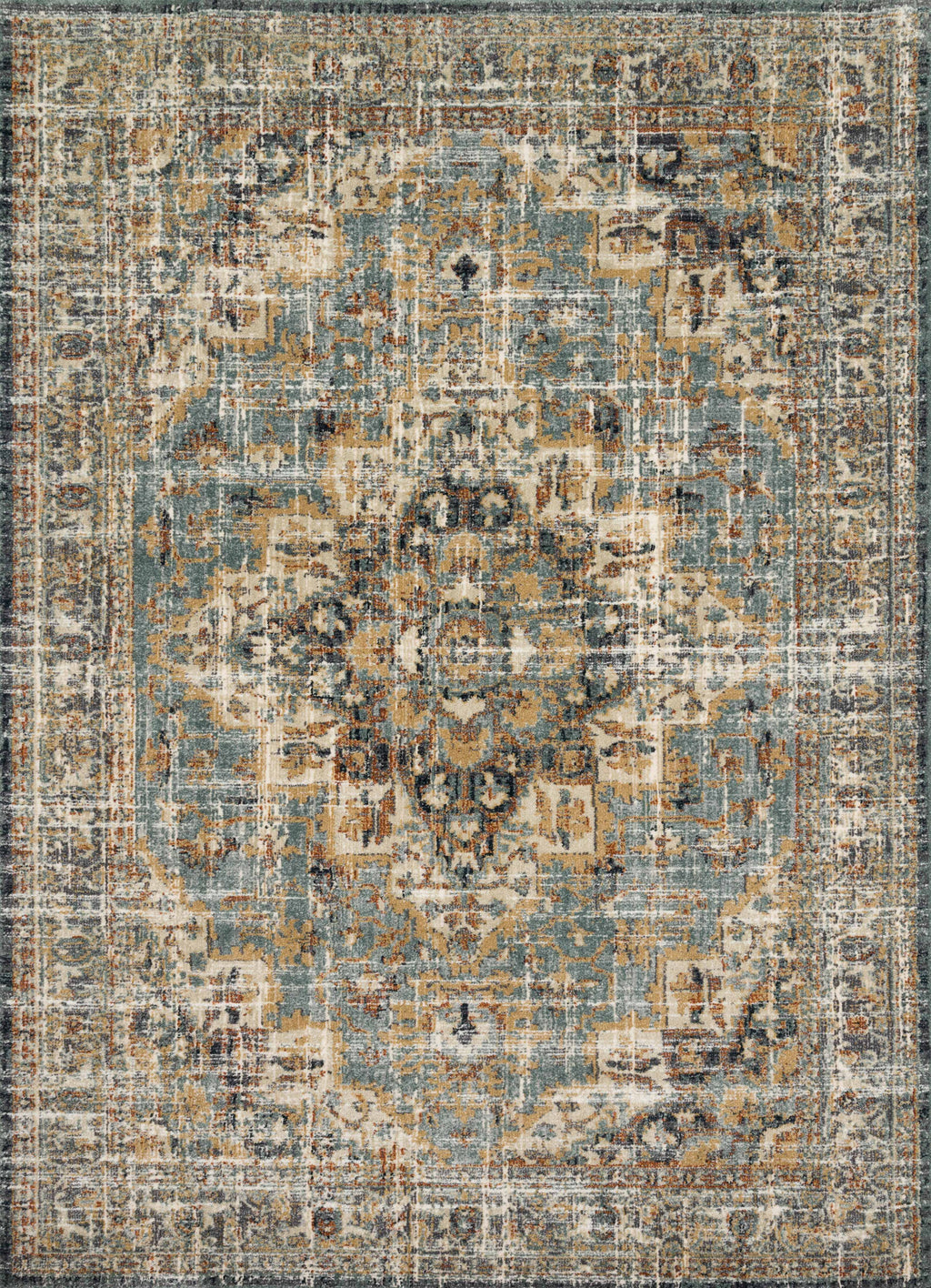 Magnolia Home By Joanna Gaines x Loloi James Sky / Multi 11'-6" x 15' Area Rug - JAE-04 - 11'-6" x 15'