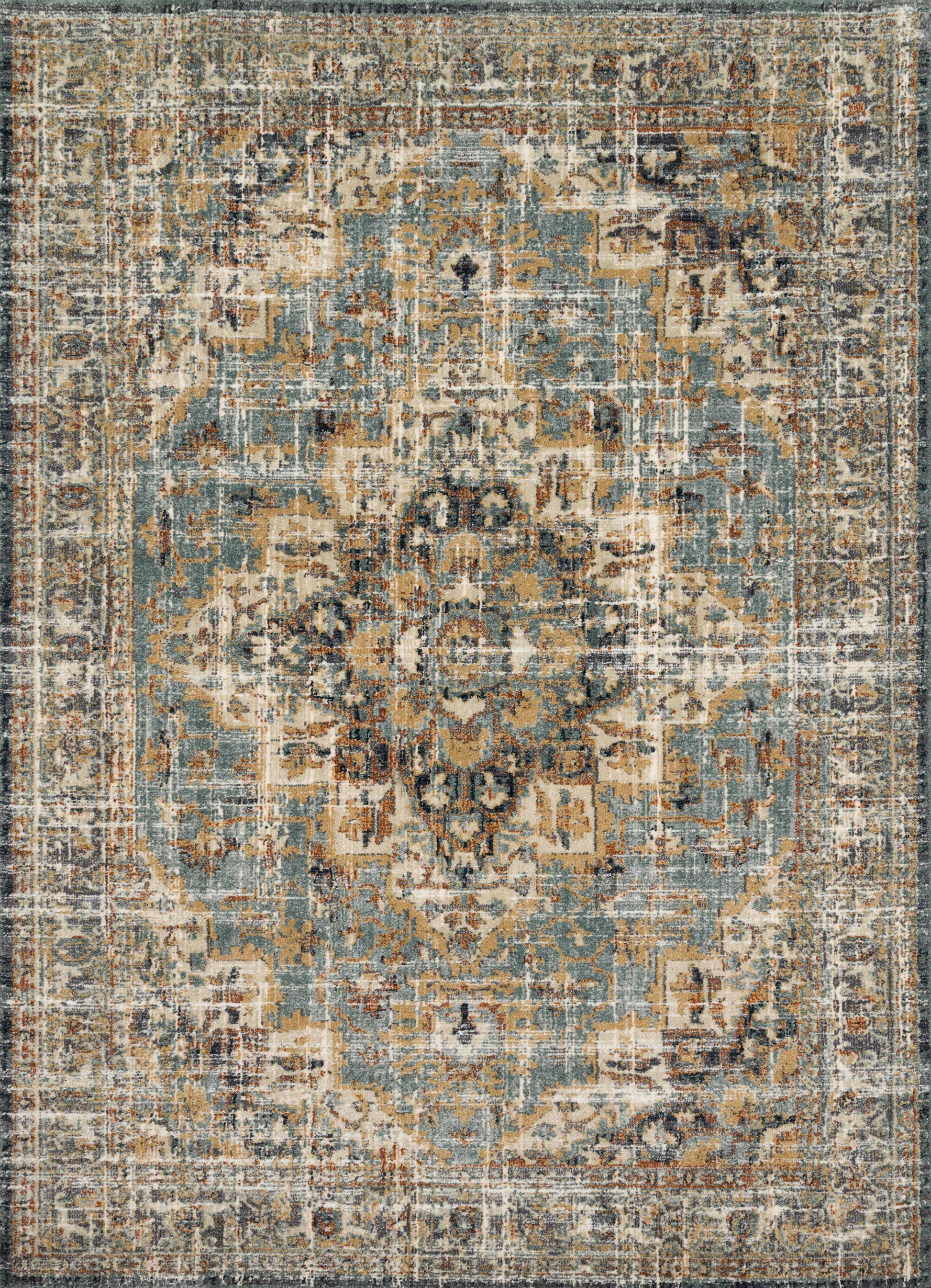Magnolia Home By Joanna Gaines x Loloi James Sky / Multi 11'-6" x 15' Area Rug - JAE-04 - 11'-6" x 15'
