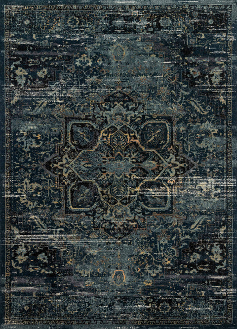 Magnolia Home By Joanna Gaines x Loloi James Ocean / Onyx 11'-6" x 15' Area Rug - JAE-05 - 11'-6" x 15'