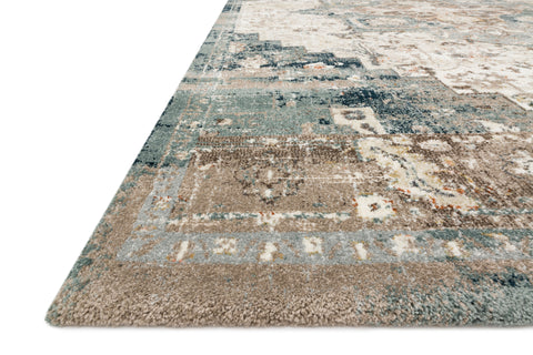 Magnolia Home By Joanna Gaines x Loloi James Taupe / Marine 11'-6" x 15' Area Rug - JAE-05 - 11'-6" x 15'