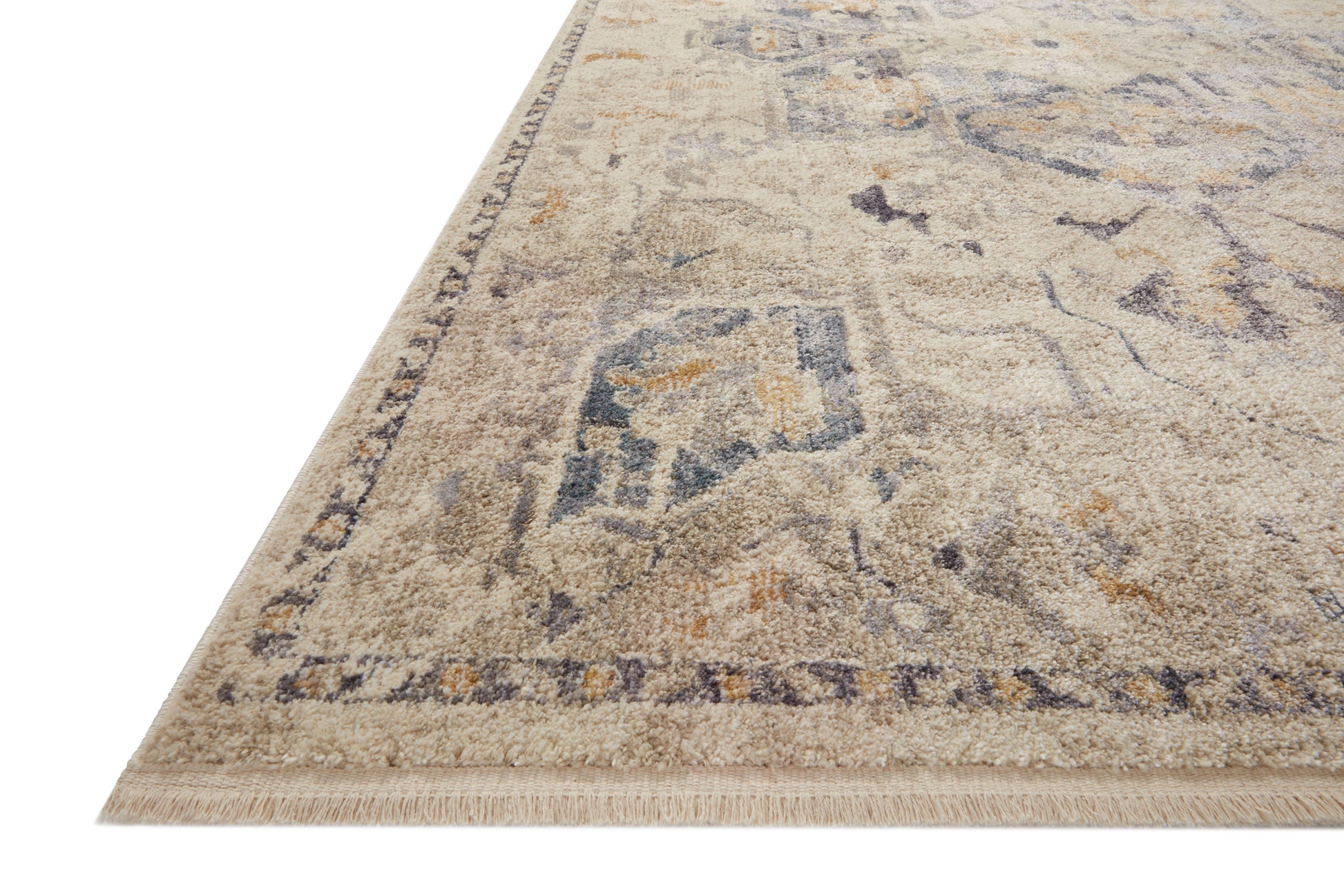 Magnolia Home By Joanna Gaines x Loloi Janey Natural / Indigo 11'-6" x 15'-6" Area Rug - JAY-01 - 11'-6" x 15'-6"