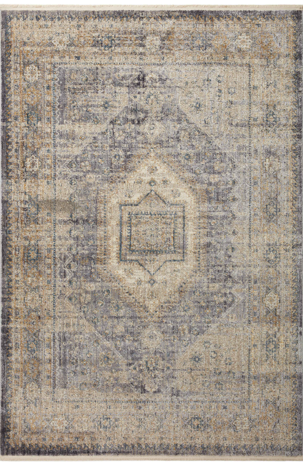 Magnolia Home By Joanna Gaines x Loloi Janey Slate / Gold 11'-6" x 15'-6" Area Rug - JAY-02 - 11'-6" x 15'-6"