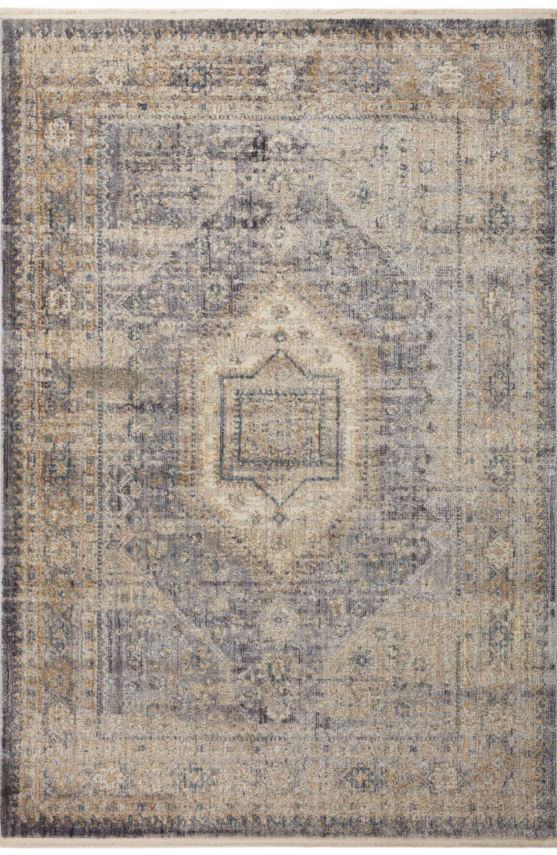 Magnolia Home By Joanna Gaines x Loloi Janey Slate / Gold 11'-6" x 15'-6" Area Rug - JAY-02 - 11'-6" x 15'-6"