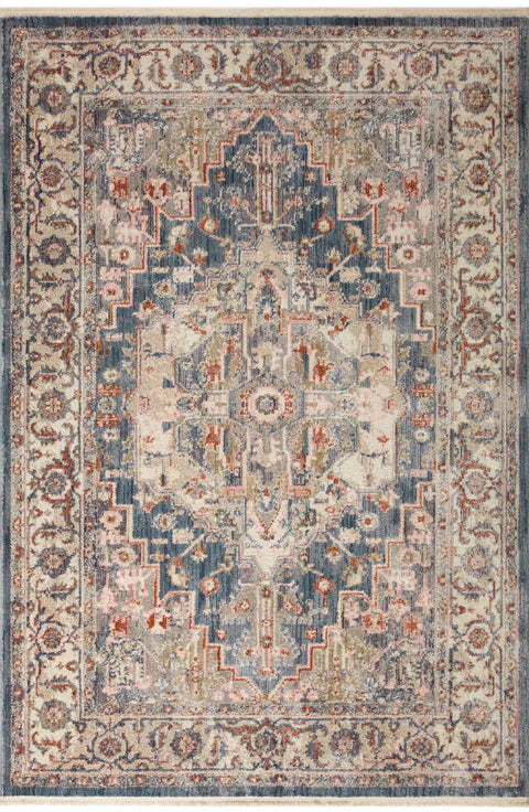 Magnolia Home By Joanna Gaines x Loloi Janey Indigo / Multi 11'-6" x 15'-6" Area Rug - JAY-03 - 11'-6" x 15'-6"