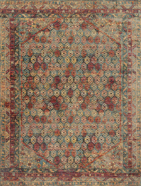 Javari Slate / Berry 12'-0" x 15'-0" Area Rug - JV-03 - 12'-0" x 15'-0"