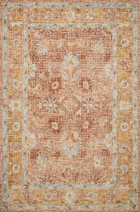 Julian Terracotta / Gold 12'-0" x 15'-0" Area Rug - JI-04 - 12'-0" x 15'-0"