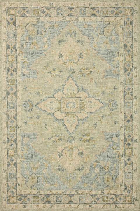 Julian Seafoam Green / Spa 12'-0" x 15'-0" Area Rug - JI-07 - 12'-0" x 15'-0"