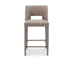 Gray bar stool on a white background