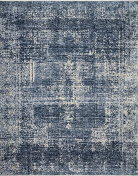 Magnolia Home By Joanna Gaines x Loloi Kennedy Denim 11'-6" x 15'-6" Area Rug - KEN-01 - 11'-6" x 15'-6"