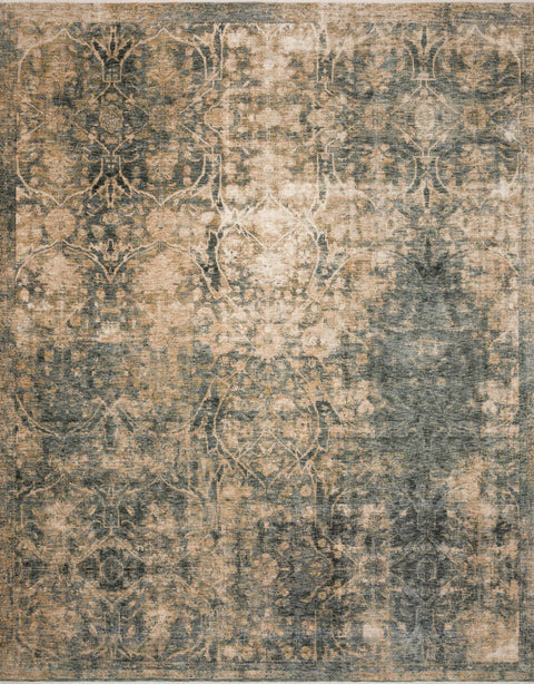 Magnolia Home By Joanna Gaines x Loloi Kennedy Lagoon / Sand 11'-6" x 15'-6" Area Rug - KEN-02 - 11'-6" x 15'-6"