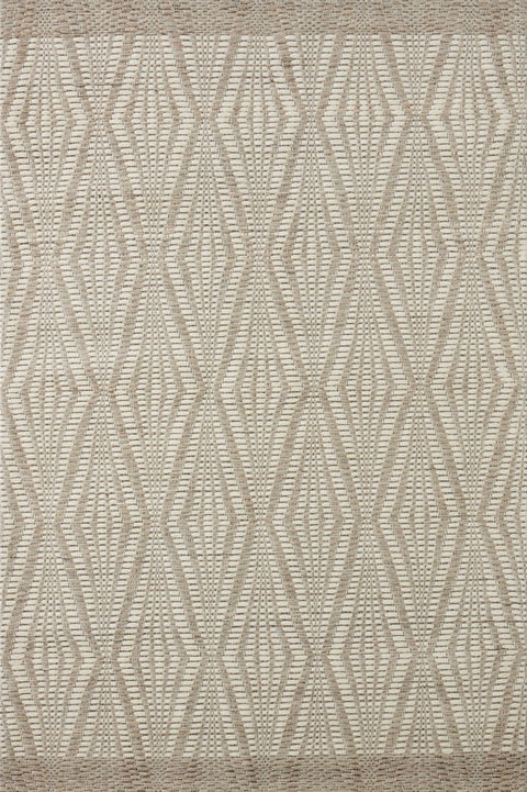 Kenzie Ivory / Taupe 11'-6" x 15' Area Rug - KNZ-01 - 11'-6" x 15'