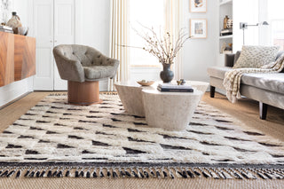 Khalid Natural / Black Rug