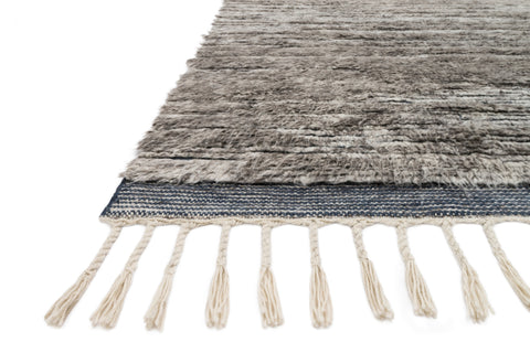 Khalid Pewter / Ink 9'-6" x 13'-6" Area Rug - KF-04 - 9'-6" x 13'-6"