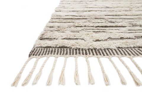 Khalid Ivory / Taupe 9'-6" x 13'-6" Area Rug - KF-07 - 9'-6" x 13'-6"