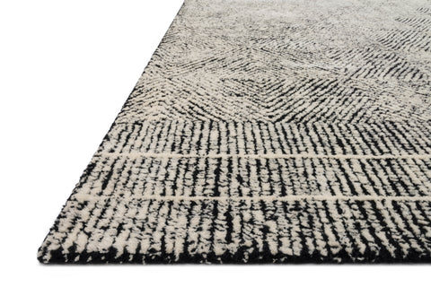 Kopa Black / Ivory 11'-6" x 15' Area Rug - KO-01 - 11'-6" x 15'